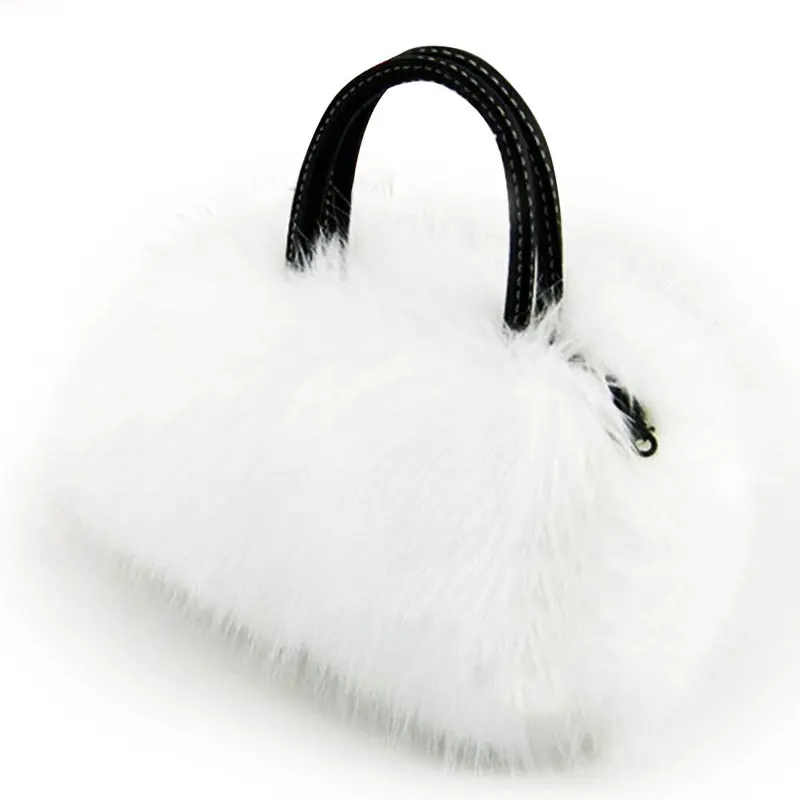 Rabbit Fur font b Women b font Messenger font b Bags b font font b Women