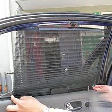 YCCPAUTO 1 шт. автомобиля боковое окно солнцезащитный козырек автомобильный складной занавес шторы дышащий солнцезащитный затеняющий Чехол черный серый бежевый
