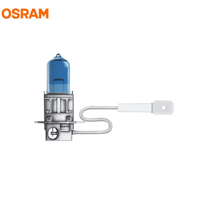 OSRAM H3 5000K 12 В 55 Вт 62151CBA холодные синие усовершенствованные галогенные лампы Xenon Mega