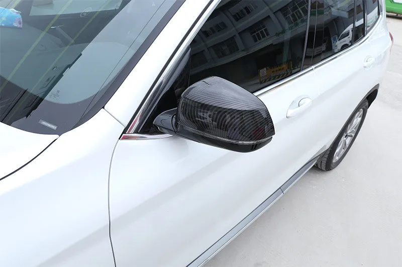 1 пара Автомобильная Дверь Зеркало заднего вида крышка из углеродного зеркала заднего вида крышка ABS для BMW X3 G01 X4 G02 X5 G05 X7 G07