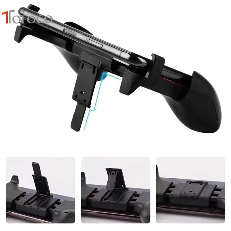  TOFOCO Mobile Gamepad Portable Stand for IOS Android Retractable Handle Street Basket Shooting Game