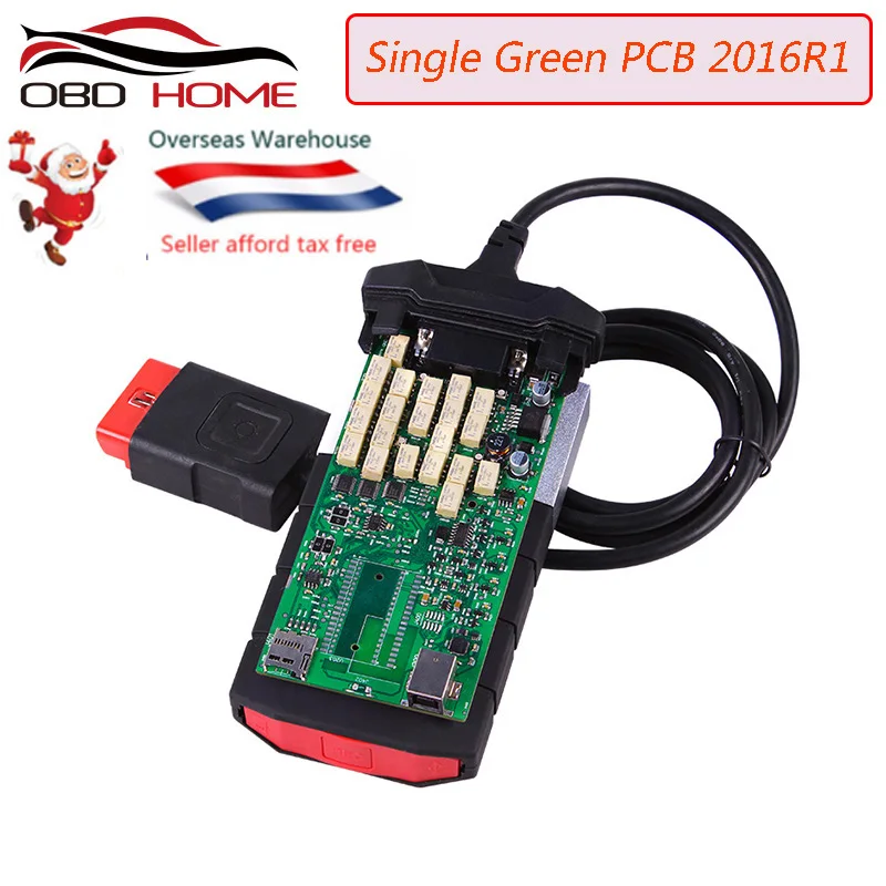 2019 OBD2 Diagnostic tool Green Single Board PCB new vci With bluetooth