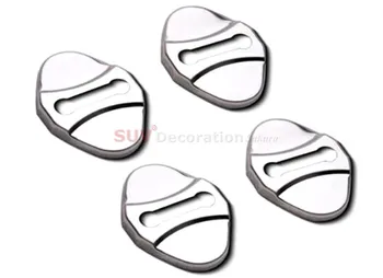 

For Jaguar F-Pace f pace X761 2016 2017 Stainless Door Lock Buckle Decoration Cover 4pcs