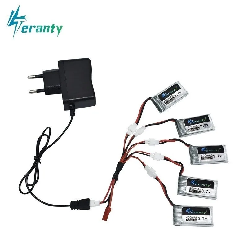 

3.7V 400mah Battery Charger Set For SYMA X15 X5A-1 X15C X15W H31 X4 H107 KY101 E33C E33 U816A V252 H6C RC Helicopter Spare Parts