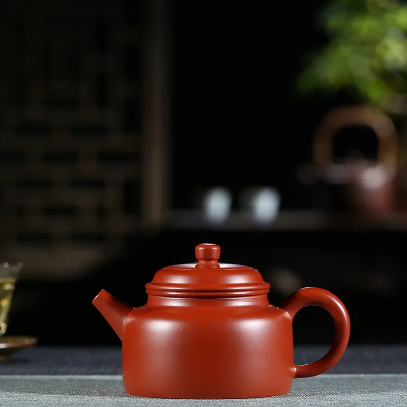 

Pottery Teapot Famous Full Manual Kettle Raw Ore Bright Red Pao De Zhong Kettle Infusion Of Tea Kungfu Online Teapot Tea Set