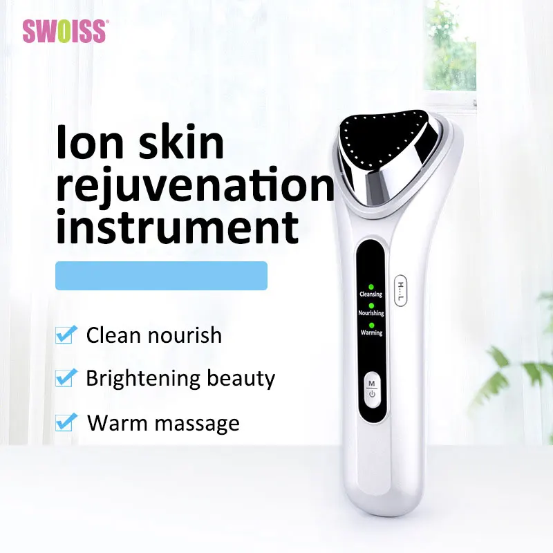 

SWOISS Thermostatic Face Essence Importer Facial Beauty Sound Wave Iontophoresis Heating Vibration Skin Rejuvenation Instrument