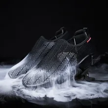 Г. летняя обувь из сетчатого материала повседневная мужская прогулочная обувь на плоской подошве белые кроссовки мужские Новые легкие лоферы bota masculina erkek ayakkabi