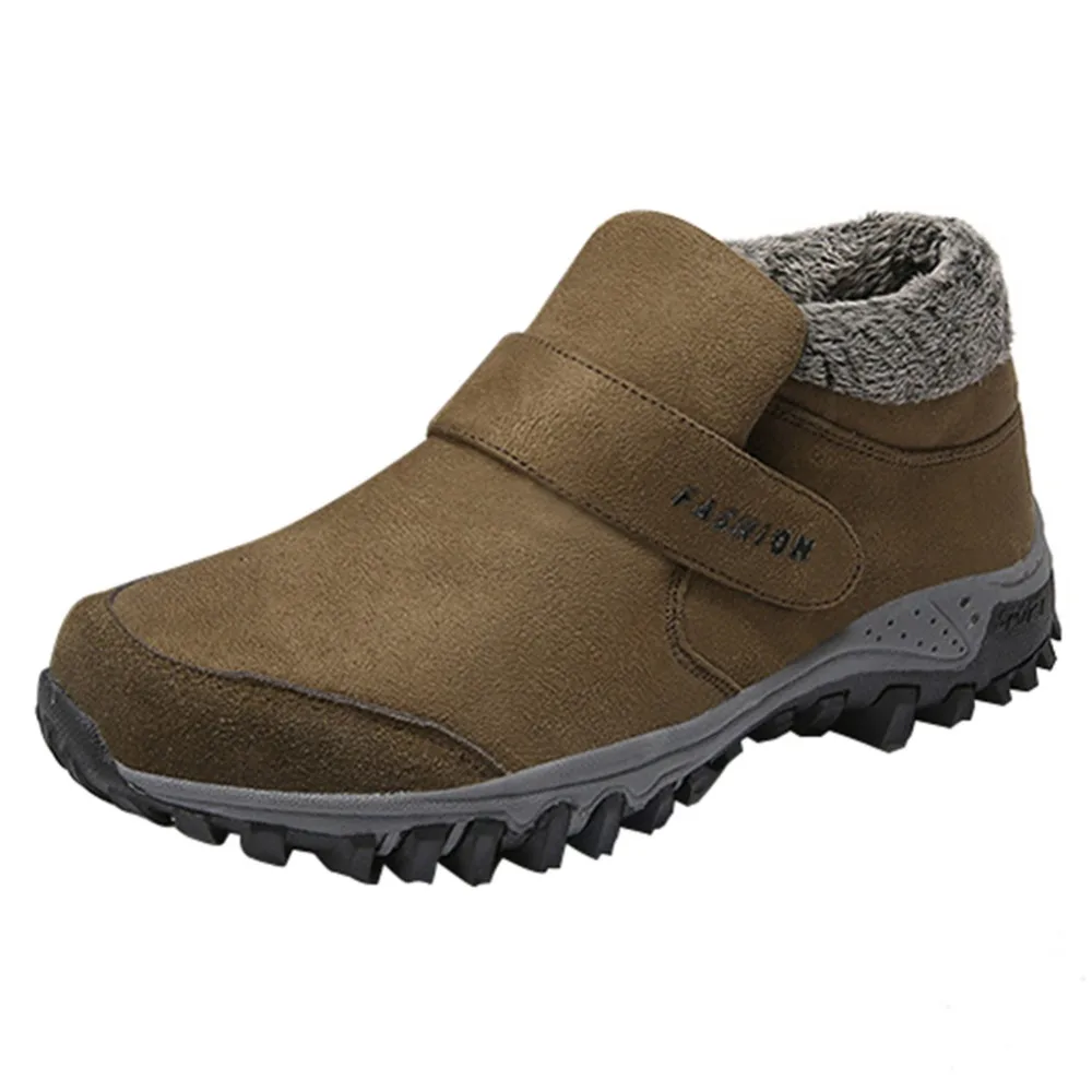 

Black large plus velvet hiking men casual shoes walking outdoor non-slip breathable shoes men zapatos de hombre chaussure homme