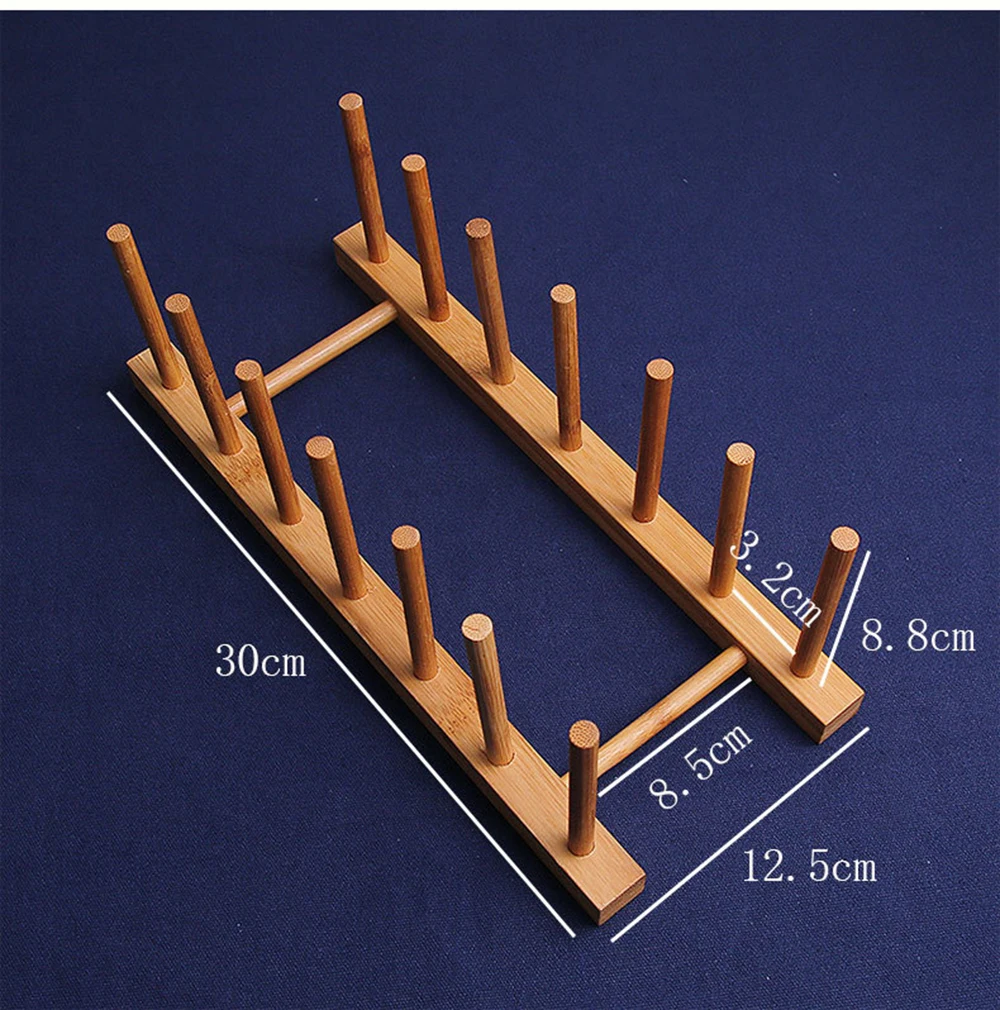 6/4/3 Слои бамбуковая сушилка для посуды сушилка для сушки крылом хранения Подставка держатель Кухня шкаф Органайзер для блюдо/тарелок/чашки