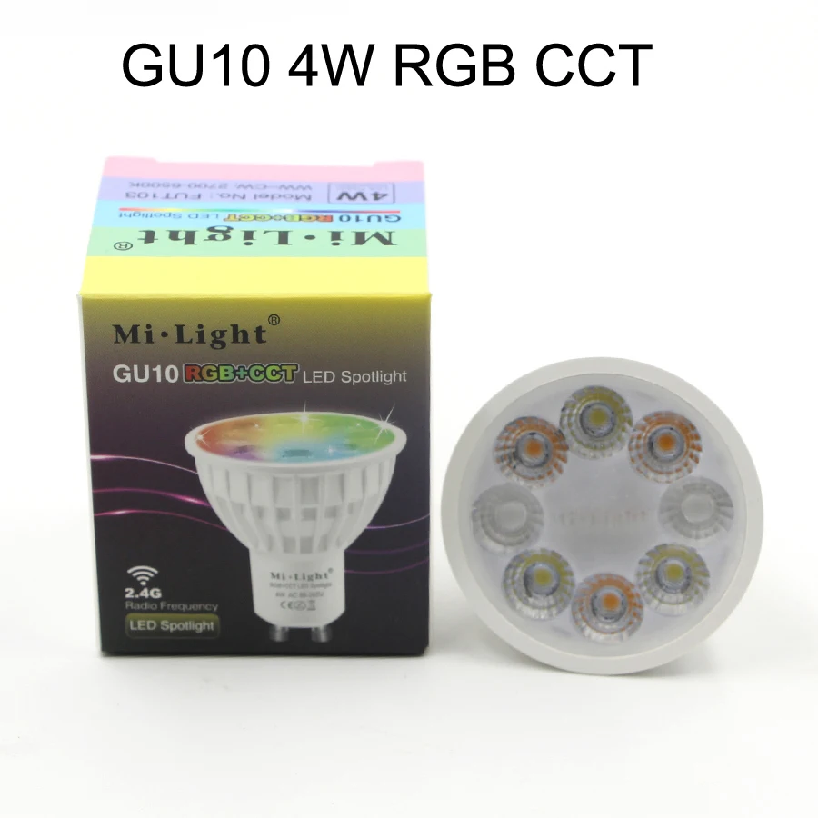 Milight 2 4G RF WiFi Dimmable E27 E14 GU10 MR16 лампа 9 Вт RGBW RGBWW RGB CCT светодиодные лампы прожекторы