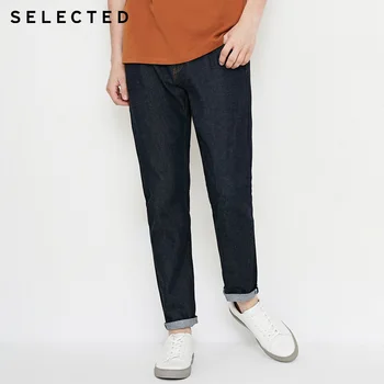

SELECTED 2019 Spring & Summer Men Jeans Black 100% Cotton Tapered Jeans Jogger Jeans |418332511
