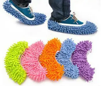 

Novetly 1pc Dust Mop Slipper House Cleaner Lazy Floor Dusting Cleaning Foot Shoe Cover 5 Colors