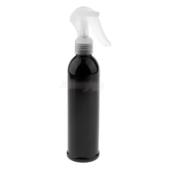 

250ml Black Plastic Hairdressing Trigger Spray Bottle Flowers Plants Water Sprayer, Pack of 2