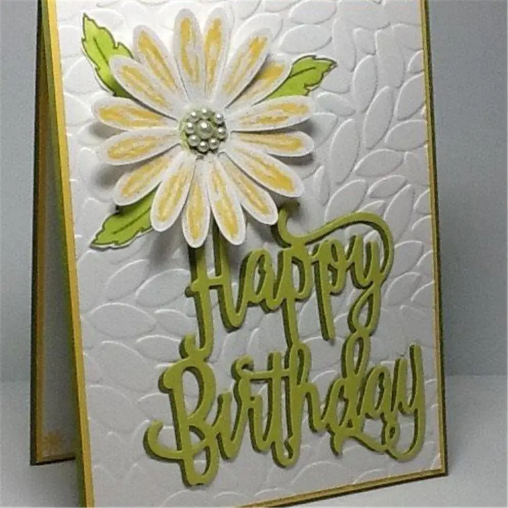 

2pcs Daisy Flower Metal Cutting Dies Cutting Stencils For Scrapbooking Album Embossing Folder Craft Dies DIY Paper Craft Dies