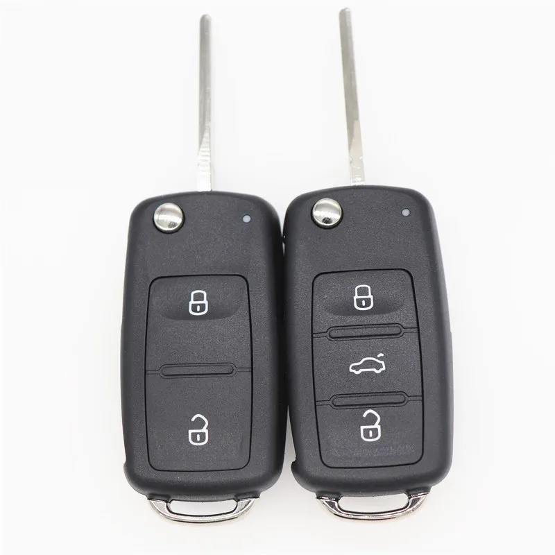 AUTEWODE New 2 3 Button Flip Fob Remote Folding Key Shell For VW