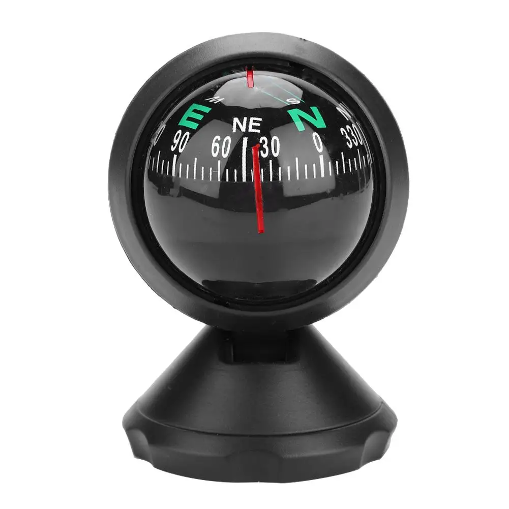 Boat Compass Portable Durable ABS Black Electronic Adjustable Military