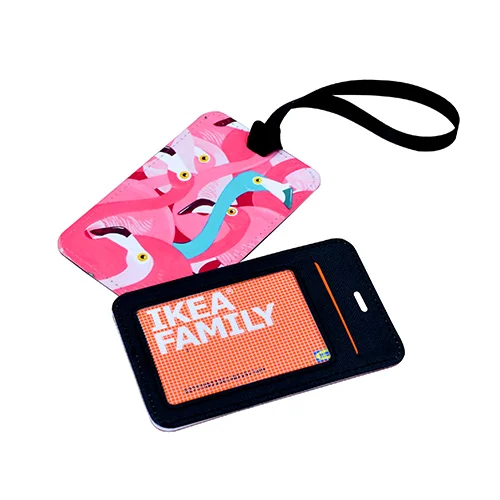 Sublimation photo fabric luggage tag