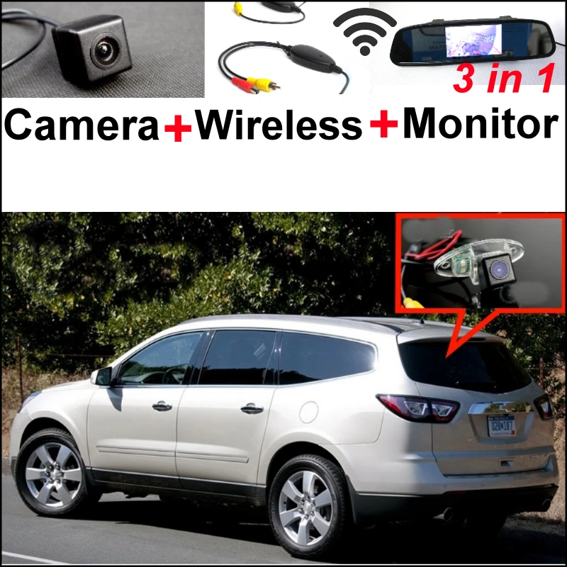 

3in1 Special WiFi Camera + Wireless Receiver + Mirror Parking System For Chevy Chevrolet Traverse 2009~2014