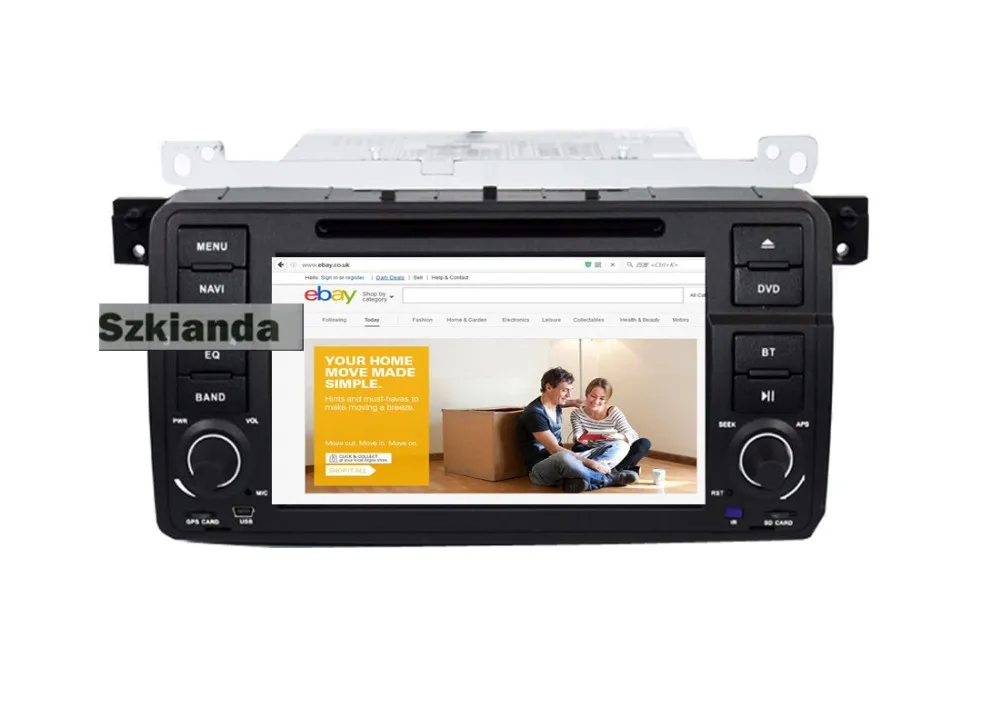 Android 7,1 автомобильный dvd-плеер для BMW E46 M3 с gps Bluetooth Wifi 3g USB SD DVD Руль управления+ 8 Гб SD карта