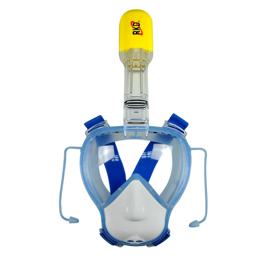 

2018 RKD Kids Diving Safe Mask Full Face SnorkelingSet Swimming Training Scuba Mask Anti Fog Soft Silicone Adjustable Headband