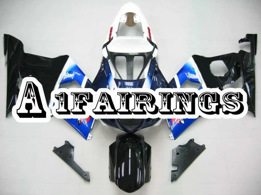 Синий черный белый ABS пластик полная Обтекатели для Suzuki GSXR1000 2003 2004 GSXR-1000 03 04