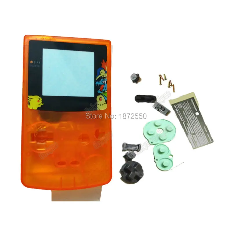 Бесцветная защитная пленка оранжевый Цвет для Gameboy портативная игровая консоль