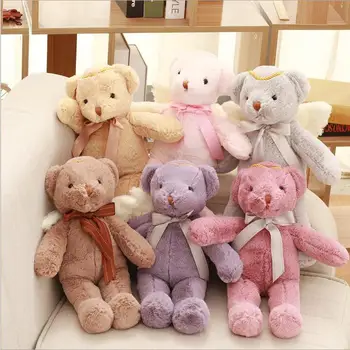 

1PC 40CM New Arrival Cute Cartoon Angel Teddy Bear Plush Toy Stuffed Animal Dolls Girl Gifts And Christmas Gifts For Kids