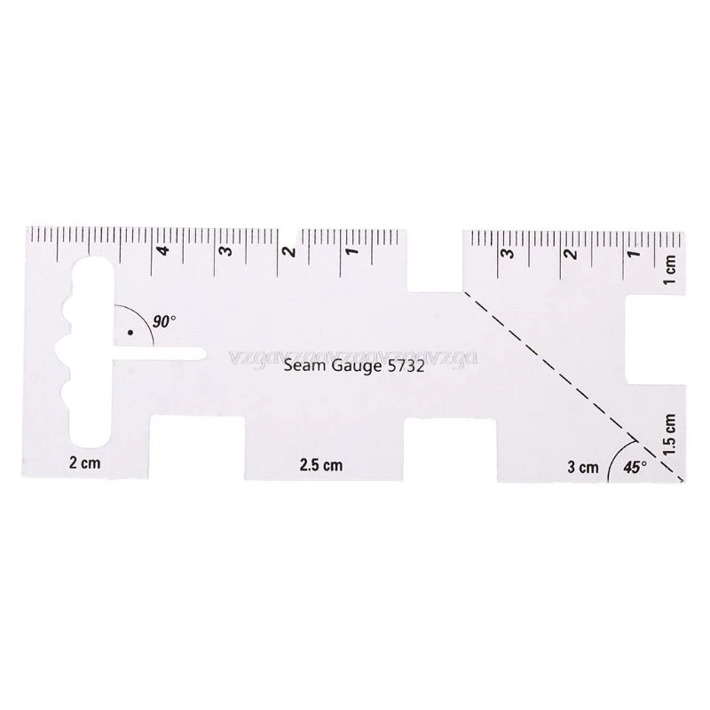 

Acrylic Patchwork Thickness Ruler Measuring Gauge Clothes Sewing Measuring Tool Home Tailors Crafts F20 19 Dropship