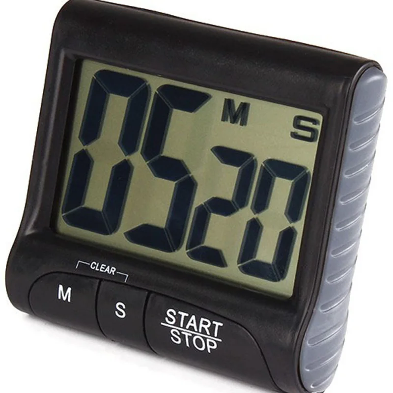 

Kitchen Large Digital LCD Electronic Timer Stopwatch Countdown Fridge Hanging Magnet Time Reminder With Clip Loud Alarm A20