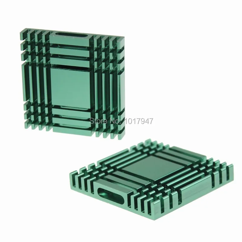 

Алюминиевый зеленый IC-радиатор для электронного компьютера, 37x37x6 мм, 1 шт.