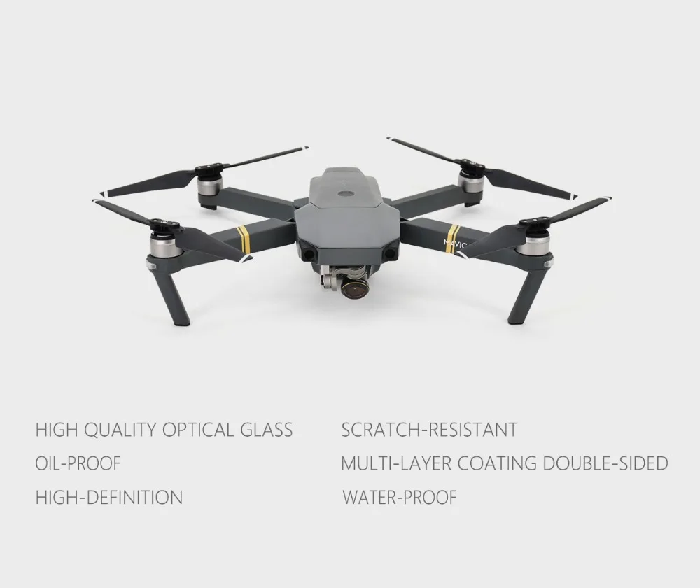 PGYTECH для DJI MAVIC Pro фильтр ND4 ND8 ND16 ND32 ND64 фильтры для объектива HD набор фильтр нейтральной плотности для DJI MAVIC Pro Drone