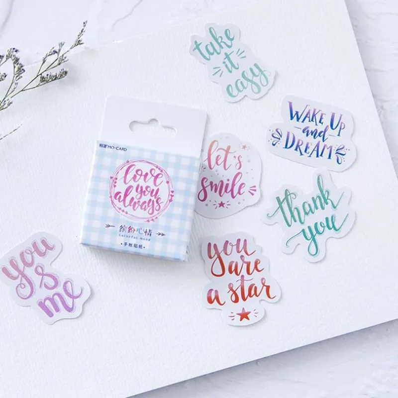 Buy 1 Pack Lovely Stationery Label Stickers for DIY