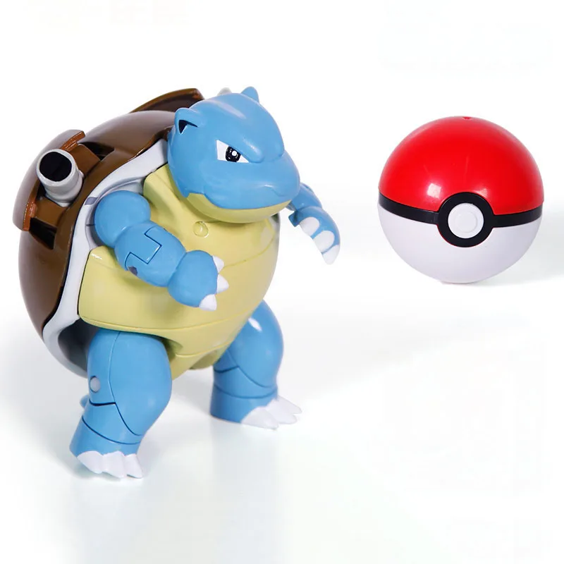 Новые 6 стилей Blastoise Venusaur Charizard Gyarados Mewtwo с шаром трансформация pokemones фигурка игрушки подарки для детей - Цвет: Коричневый