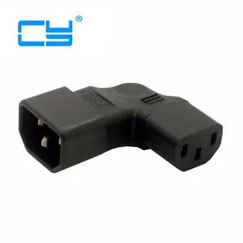 

Right or Left Angled IEC 320 C13 to C14 Male to Female Extension Vertical Power Adapter for LCD LED Mount TV