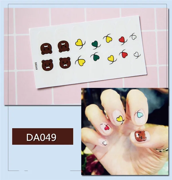 14 шт./компл. 31 Цвета ногтей Стикеры s DIY Nail Art Наклейки плотная Стикеры s самостоятельно аппарат для крепления на гвоздях и Стикеры Обертывания украшения для Красота - Цвет: 49