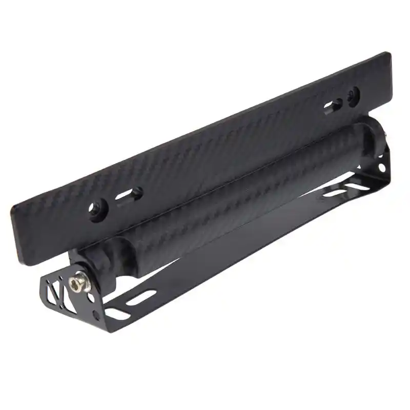 Aleación de Aluminio Ajustable Coche Auto Marco de Matrícula Soporte Soporte Universal