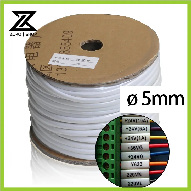 Buy 5mm PVC Cable Sleeve Cable Marker Handwriting