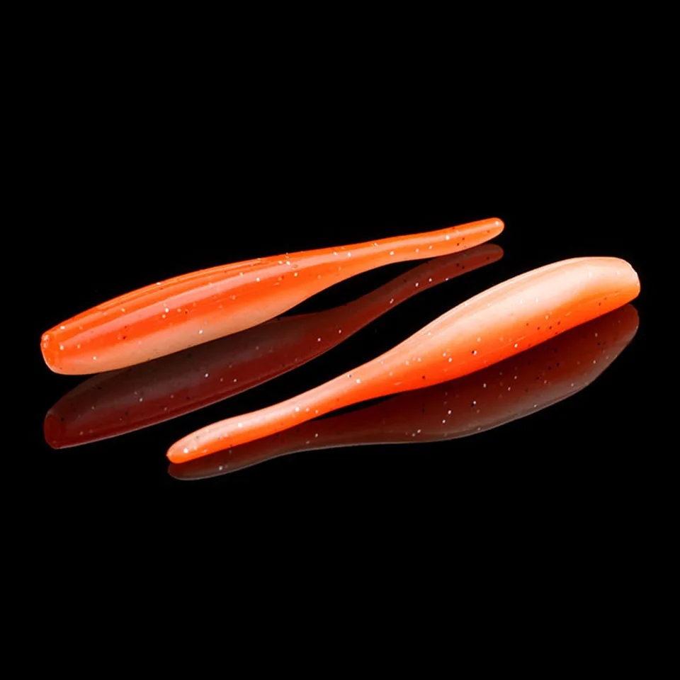 WALK FISH мягкая рыболовная приманка 8 шт./лот 80 мм 2 3 г для ловли окуня двухцветная