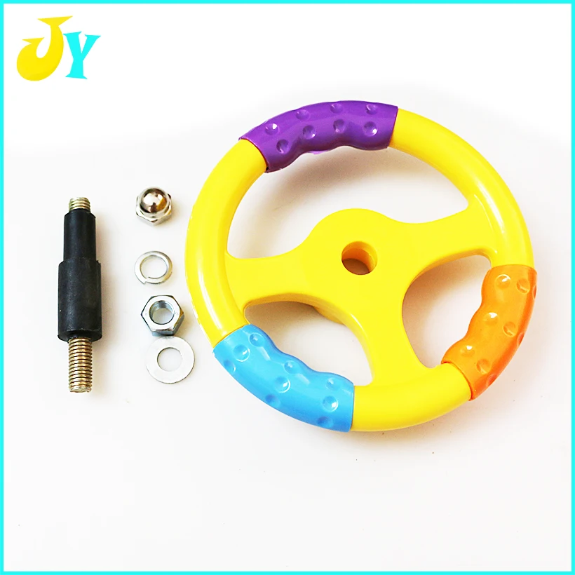 

Free shipping Kids Swing machine steering wheel Racing kiddie rides Plastic Dia Steering Wheel with Nut screw