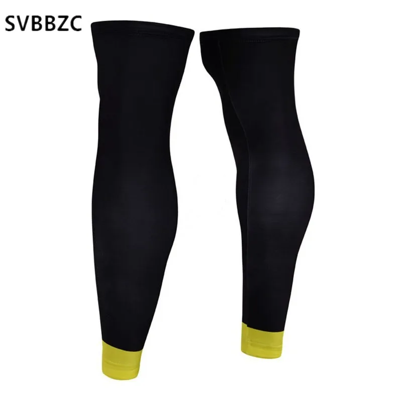 2018 Black Yellow Bicycle Legwarmers MTB Spring Summer UV Warm Cycling