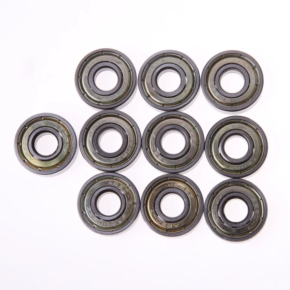 608RS اضعا 10 قطع Insulative لوح التزلج سكوتر الكرة الرول الكرة محامل سكيت محامل العجلات