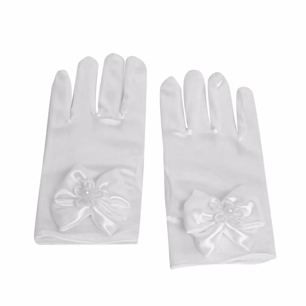 MUQGEW gants детские перчатки для детей, детские варежки, Детские Короткие Вечерние перчатки для девочек, свадебные перчатки для детей от 3 до 8 лет