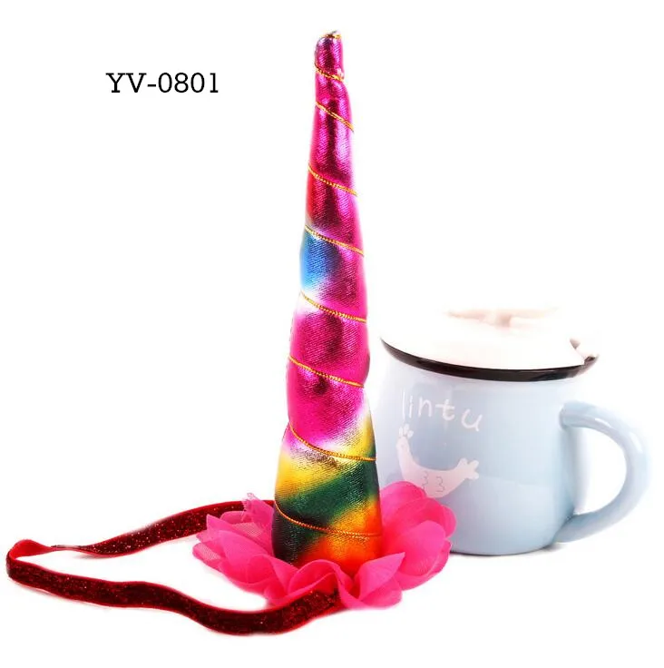 unicorn horns elastic headband