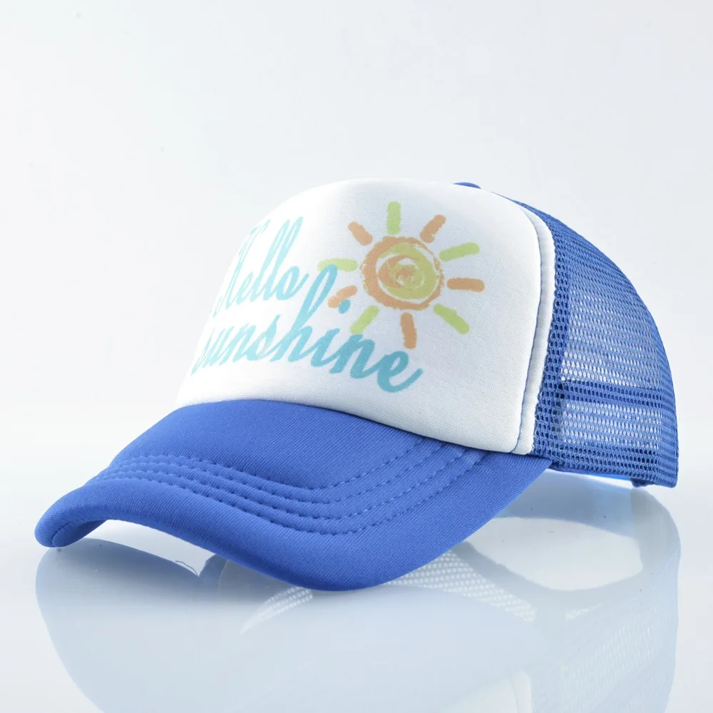 TQMSMY Hello Sunshine Дети SunHat Прохладный мальчик бейсболки кепки девушка грузовые шапки ребенок Snapback шапки Детские кепки TMA40