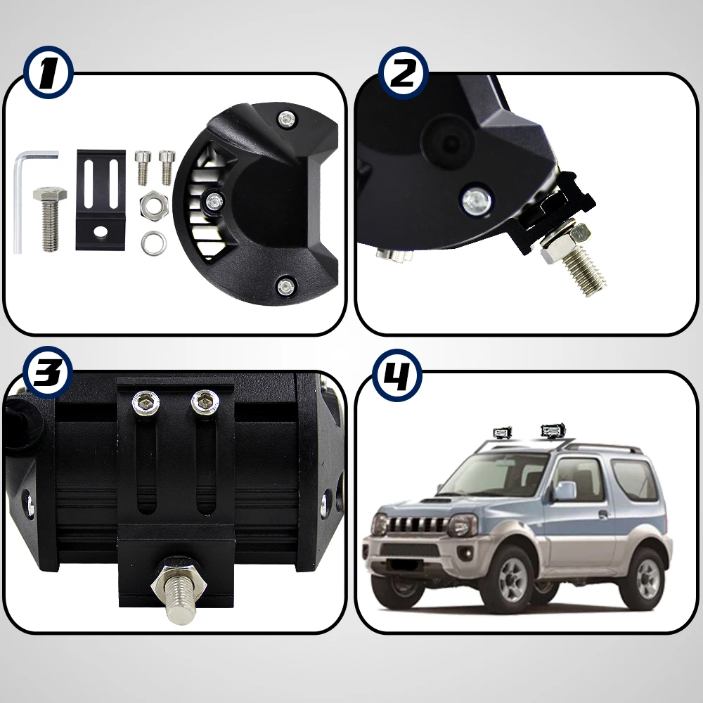 36 Вт 60 Вт 120 Вт 240 Вт 300 комбо работы светодиодный светильник бар светодиодный для Jeep ATV УАЗ внедорожник седельный тягач внедорожный точечный Запуск светильник 12V 24V