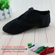 New 2016 Women Men jazz dance shoes Flats Designer Soft Lace Up Canvas Jazz Shoes Knot Dancing Shoes women 4012