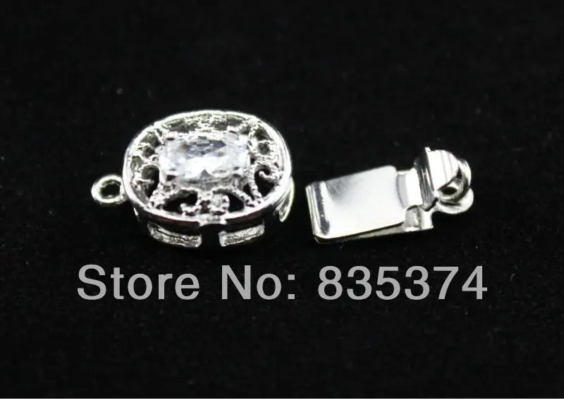 Free shipping!!!Brass Box Clasp High quality Imitation Rhodium plated single-strand nickel lead &amp cadmium free 10x17mm | Украшения и