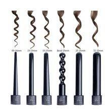 8 видов волос кулер роликовые аксессуары 9-32 мм щипцы для завивки палочка Вэйвер Турмалин Керамика Профессиональный парикмахерский инструмент для укладки волос 35