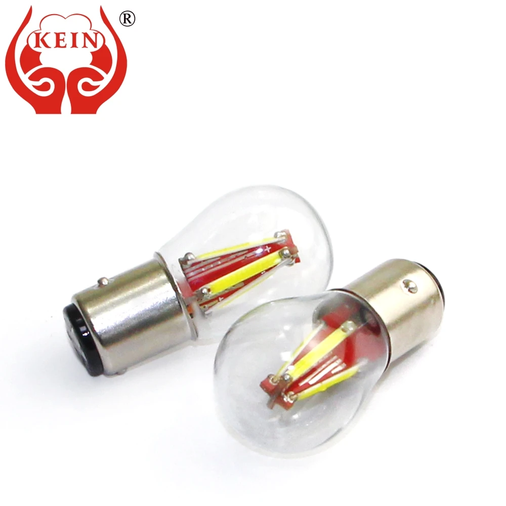 

KEIN 2PCS bay51d led 1157 cob bulbs p21/5w Glass auto motorcycle 1157 led car brake lights tail stop parking lamp 12V vehicle