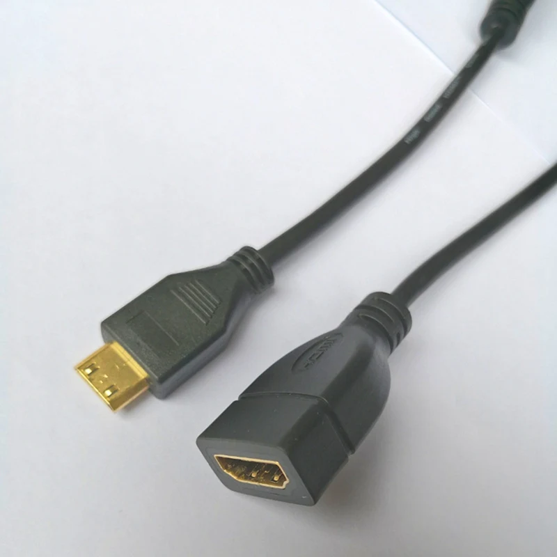 Вверх вниз вправо влево угловой мини HDMI к HDMI мужчин и женщин кабель 10 см для ноутбука ПК HDTV Тип C Hdmi мини HDMI угол адаптера